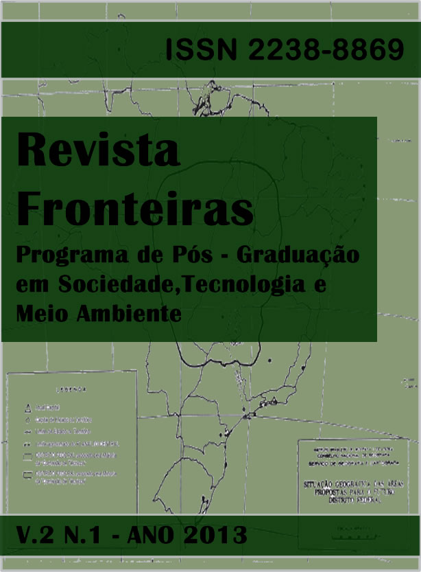 					Visualizar v. 2 n. 1 (2013): FRONTEIRAS - ISSN 2238-8869
				